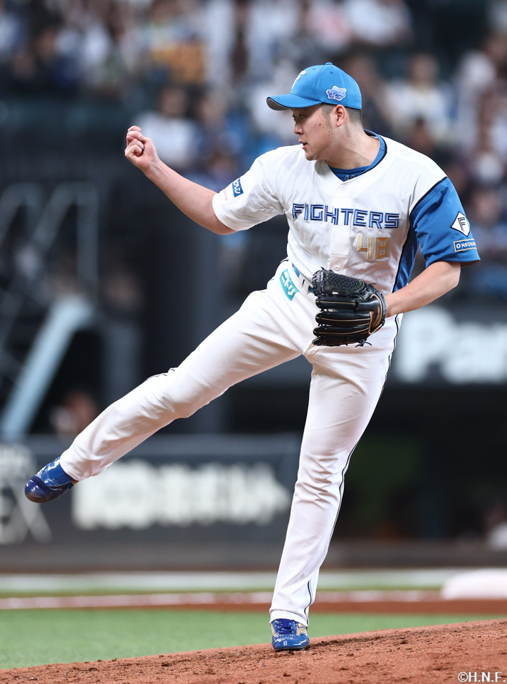 7回、二番手の齋藤投手