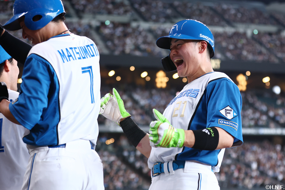 9回裏、生還した清宮選手