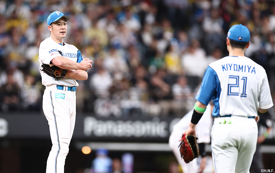 3回、二番手の齋藤投手