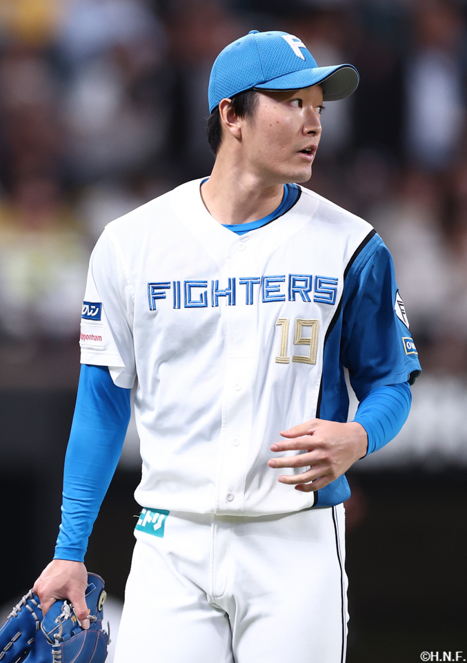 6回表を抑えた玉井投手