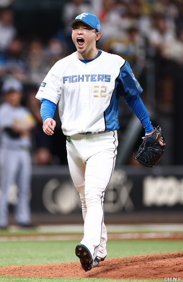 7回表を抑えた池田投手