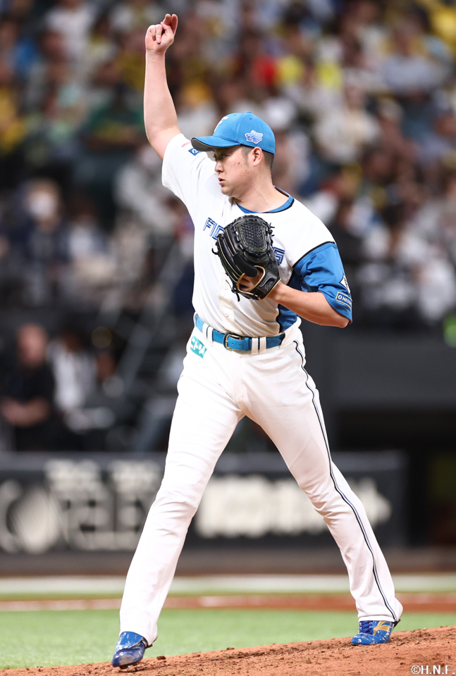 5回、二番手の齋藤投手