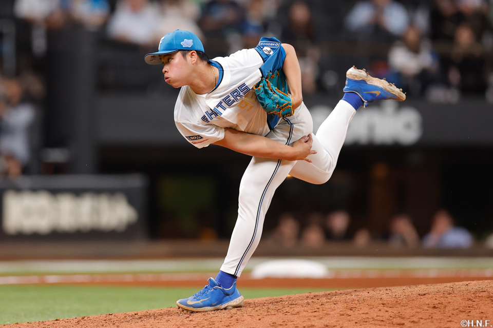 8回、二番手の孫投手