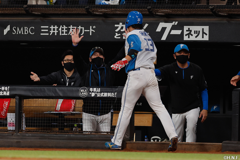 7回裏、生還した進藤選手