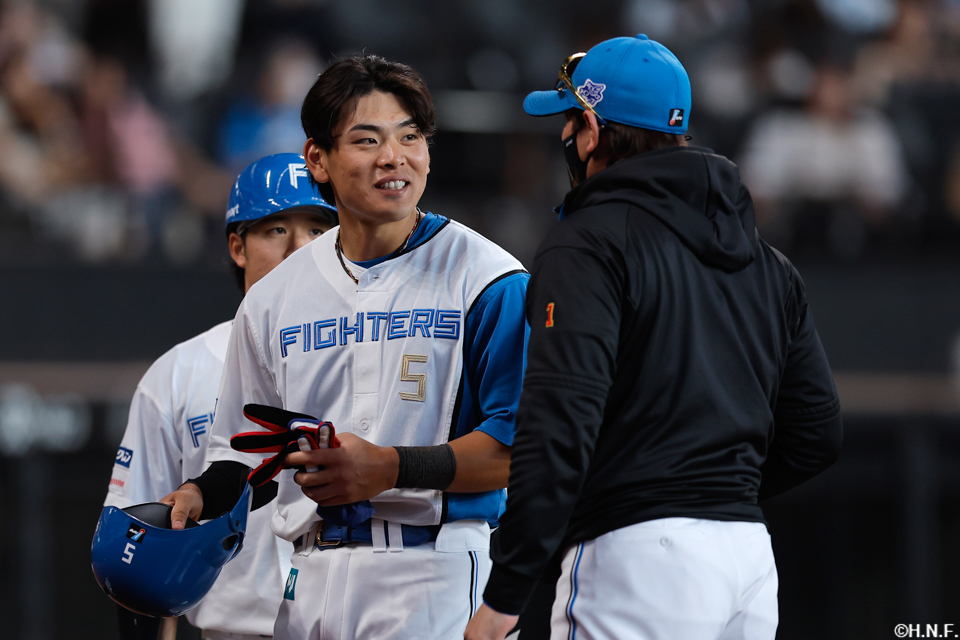 7回、野村選手と新庄監督