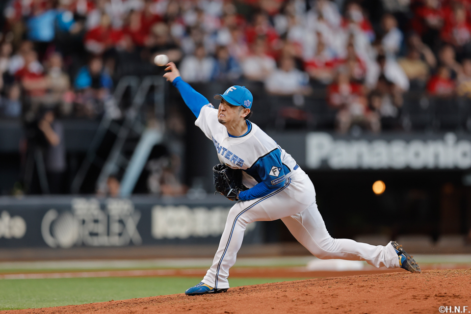 8回、三番手の池田投手