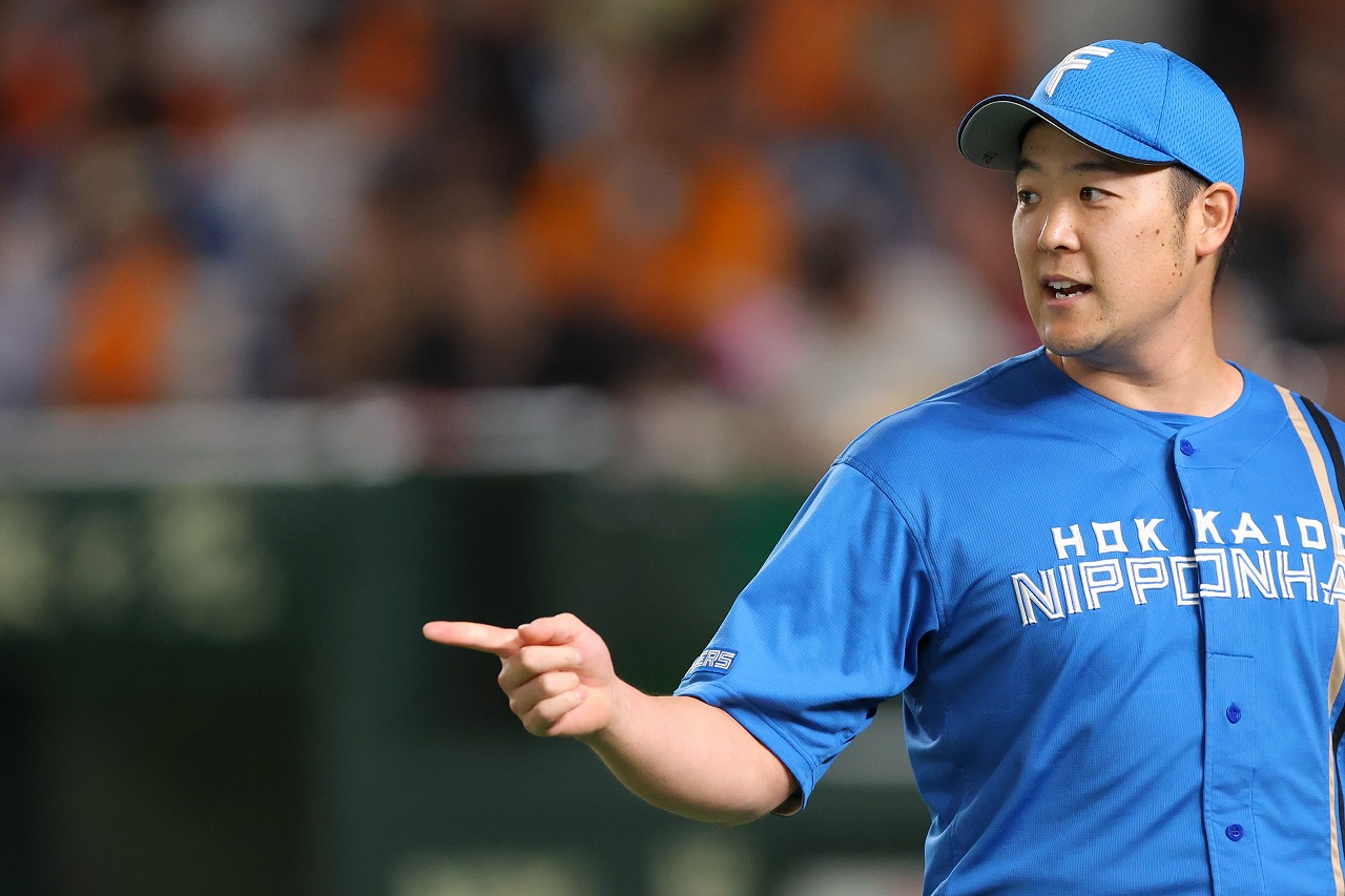 7回裏を抑えた齋藤投手