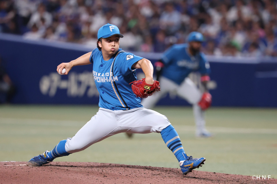 8回、四番手の山本拓投手