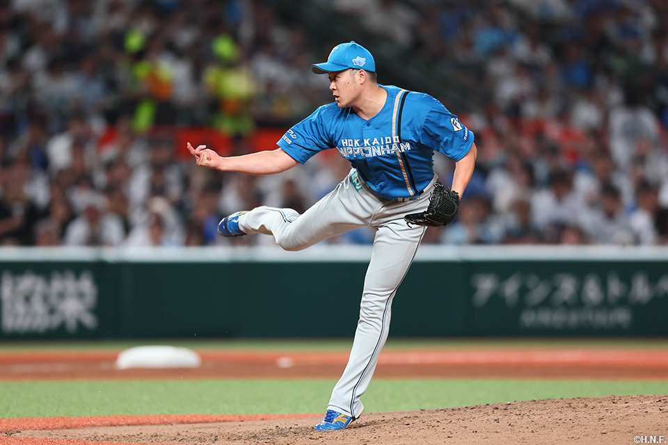 “7回、二番手の齋藤投手”