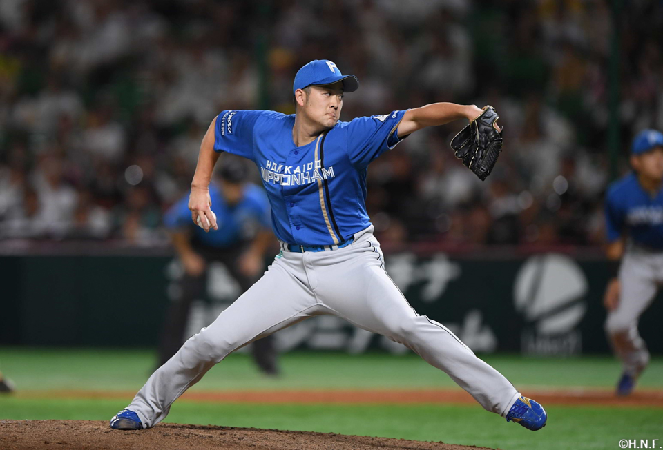 5回、二番手の齋藤投手