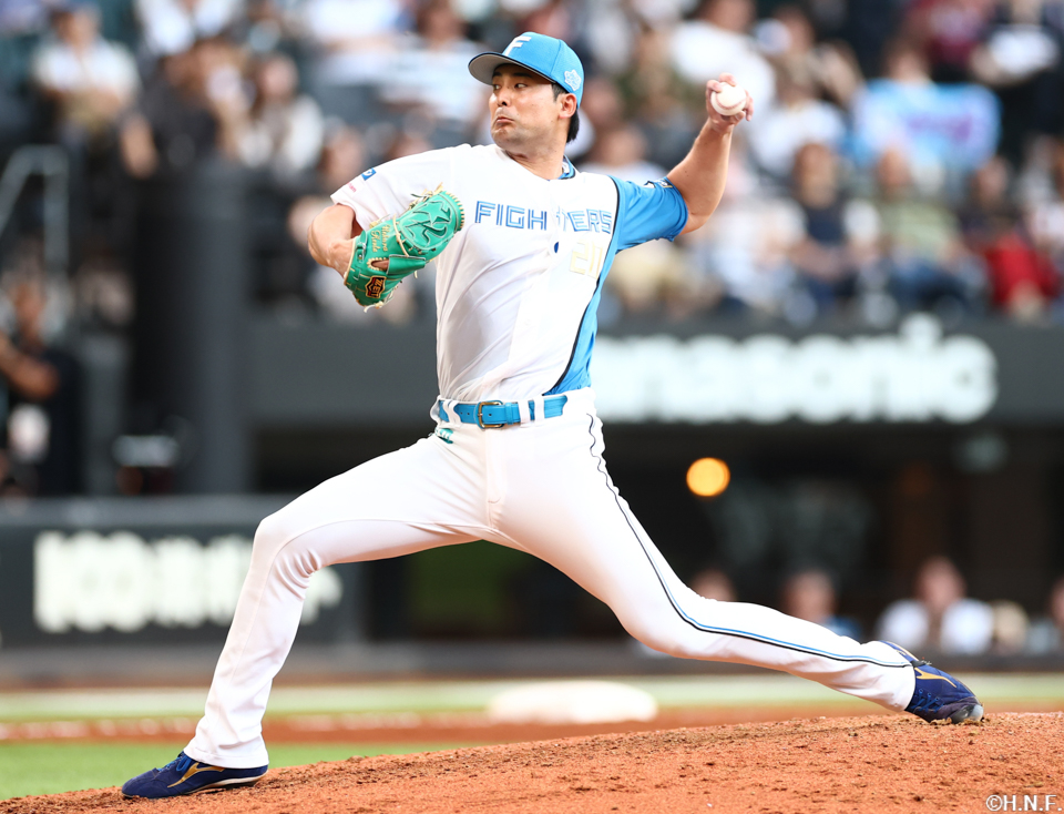 9回、四番手の上原投手