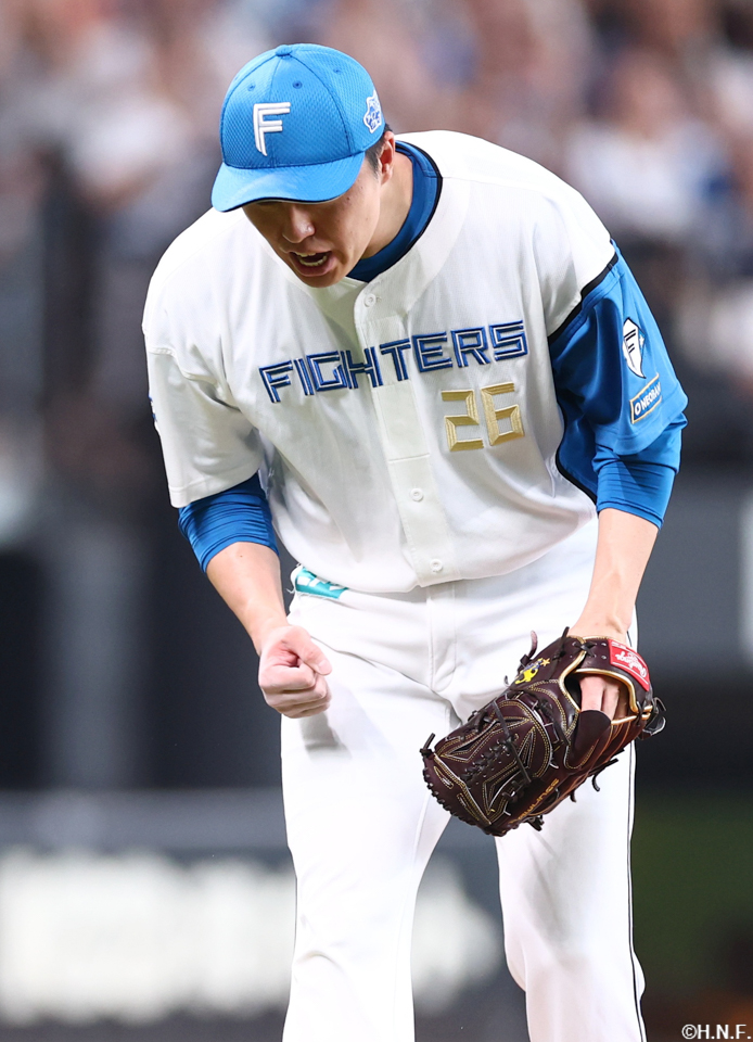 8回、五番手の田中正義投手