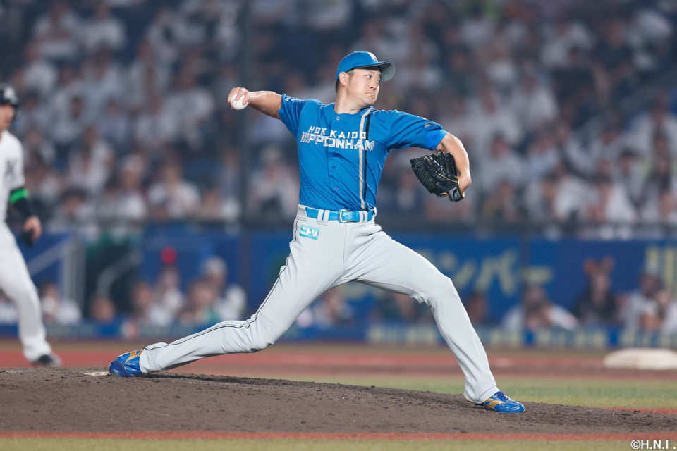 6回、二番手の齋藤投手