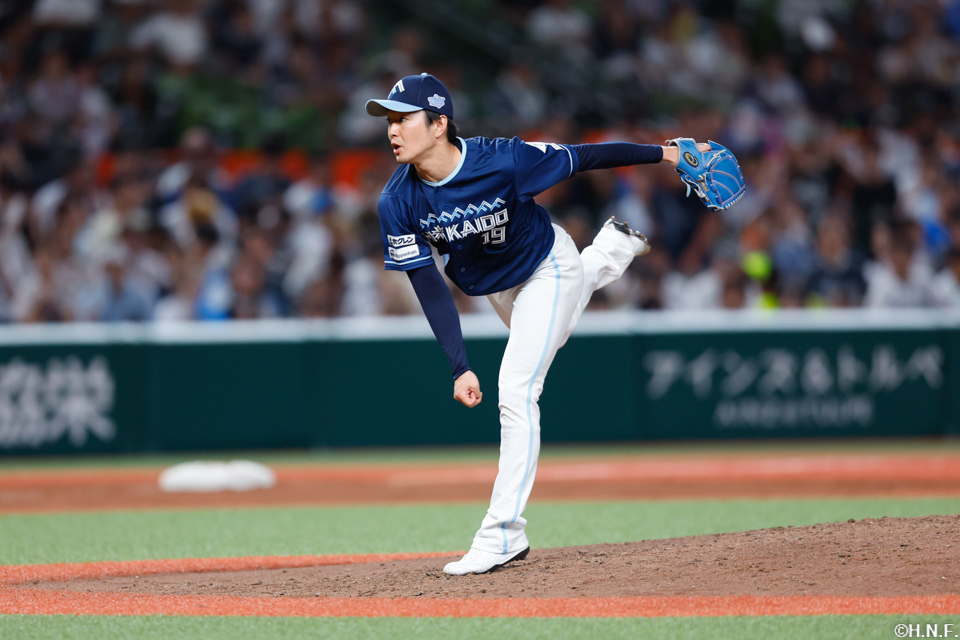 8回、三番手の玉井投手