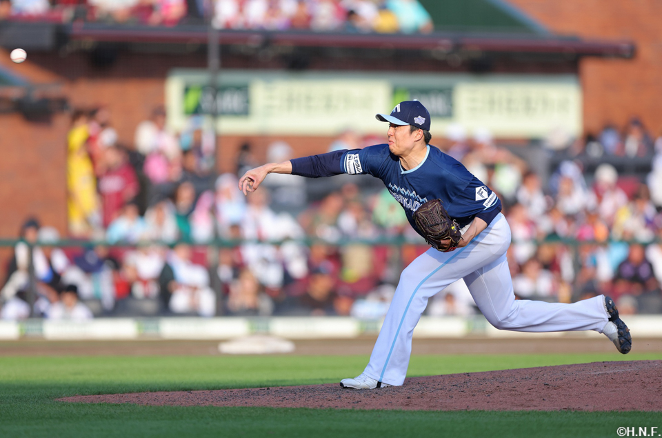 8回、二番手の田中正義投手