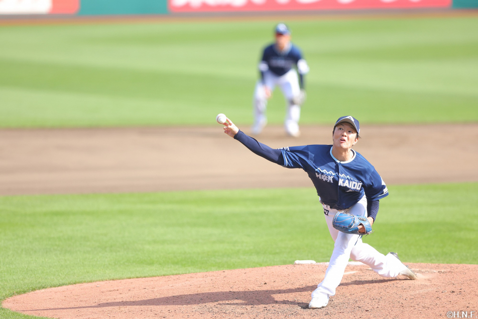 8回、三番手の玉井投手