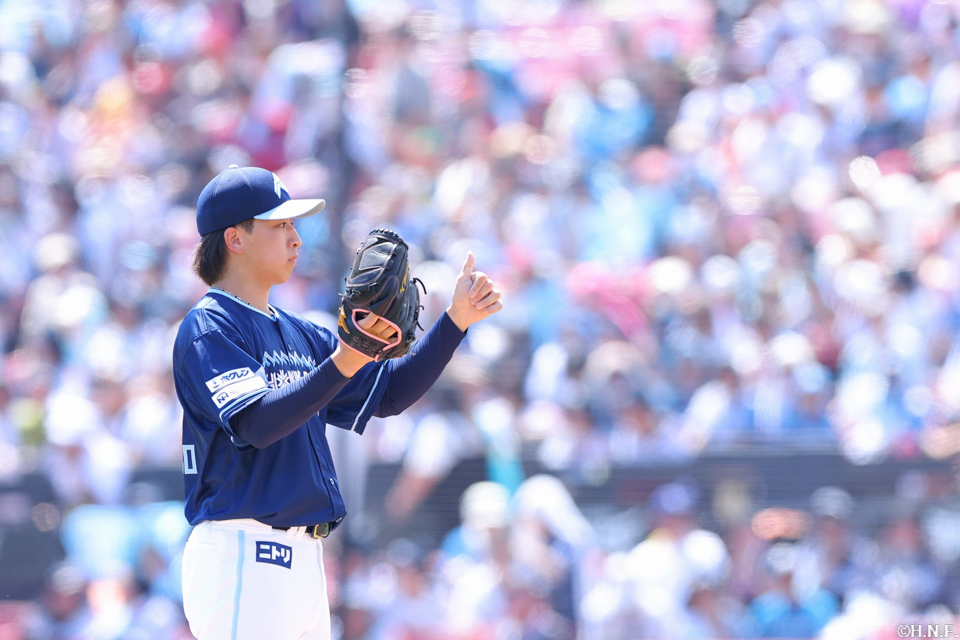 試合前の細野投手01