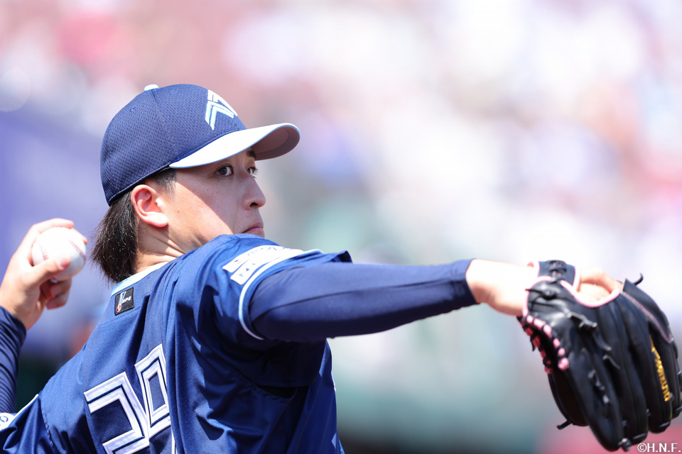 試合前の細野投手02