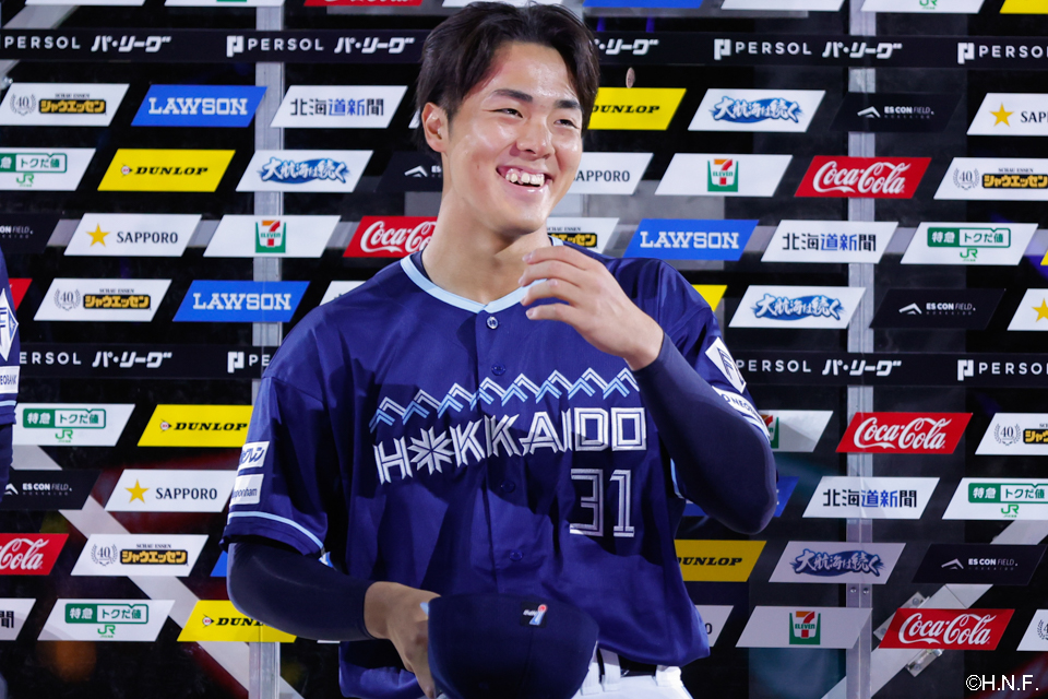 ヒーローの柴田投手