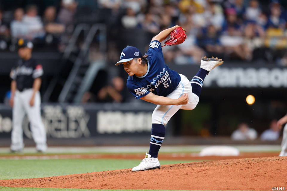 9回、四番手の山本拓投手