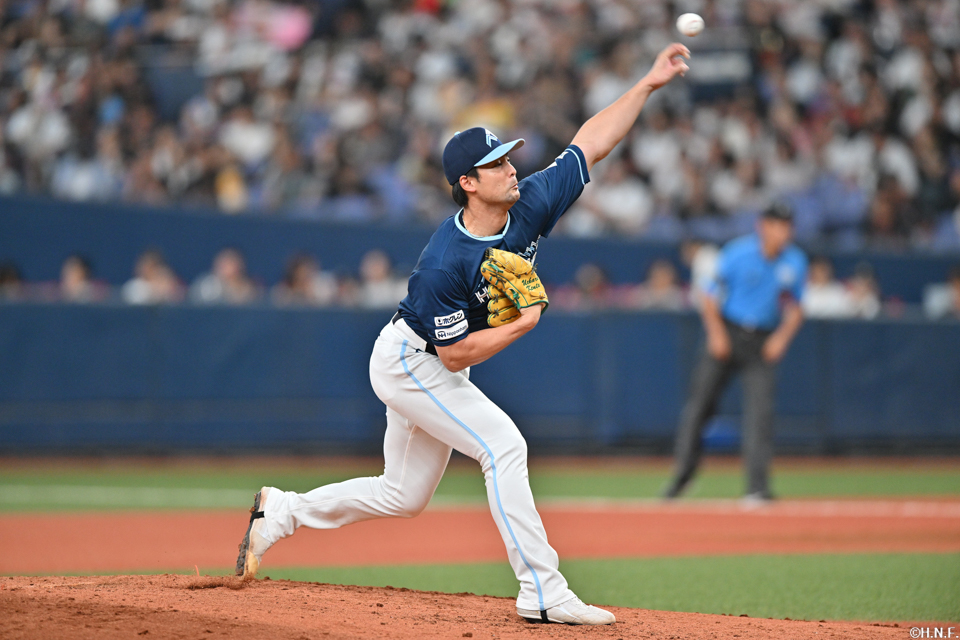 6回、二番手の上原投手