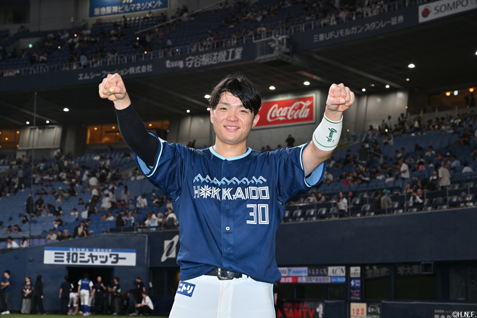 ヒーローの郡司選手