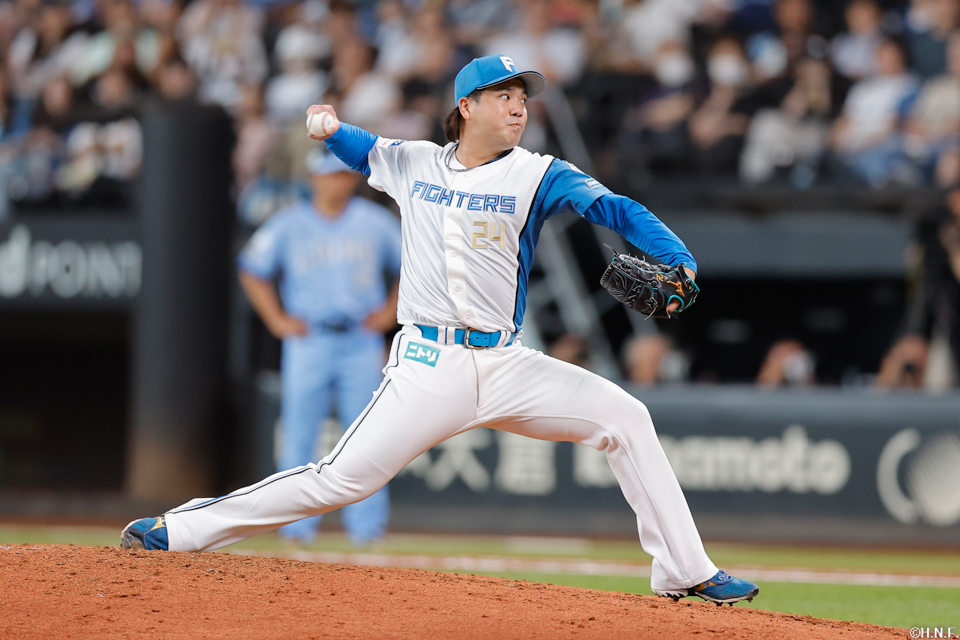 8回、二番手の金村投手