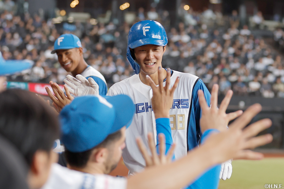 8回裏、生還した石井選手