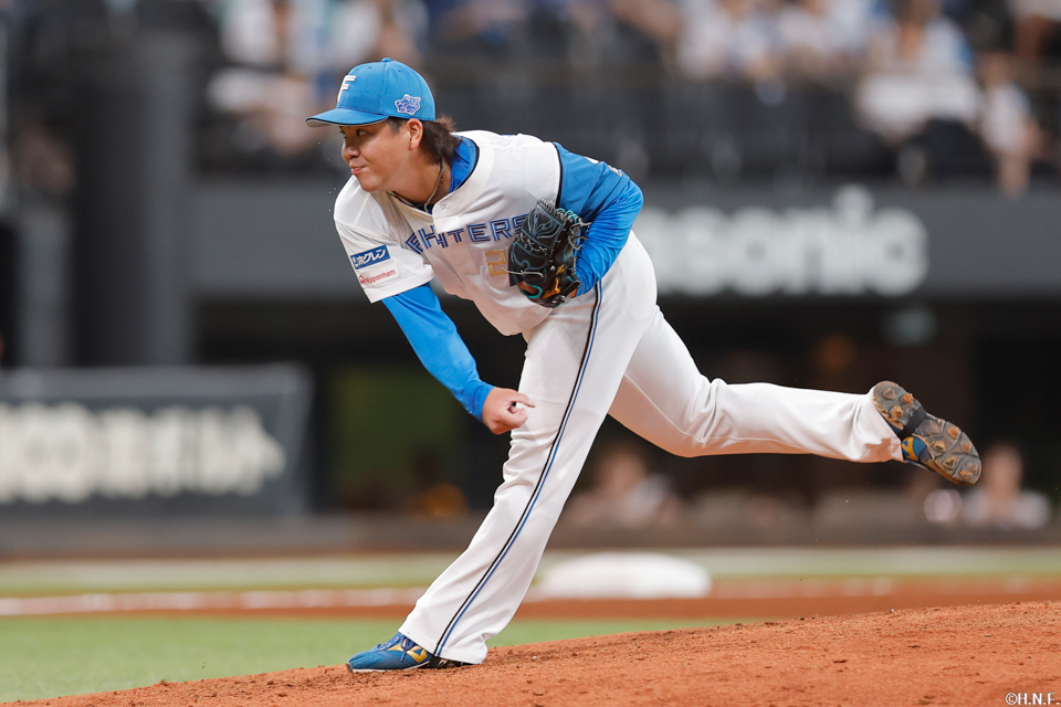 8回、三番手の金村投手