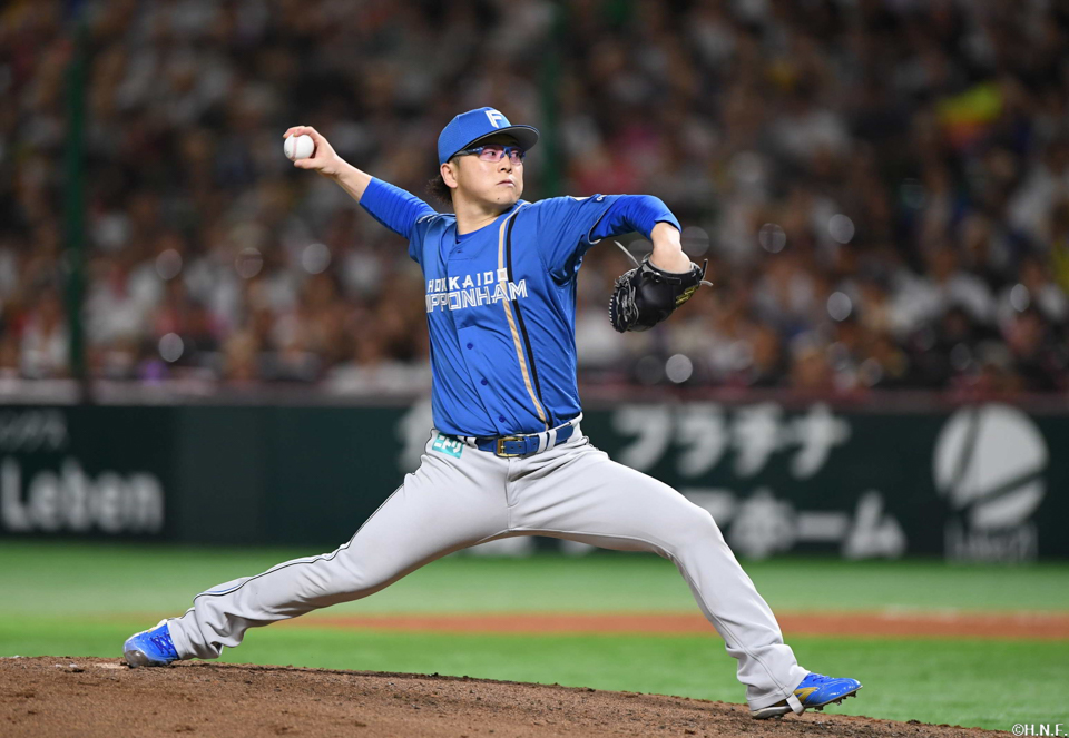 “4回、二番手の生田目投手”