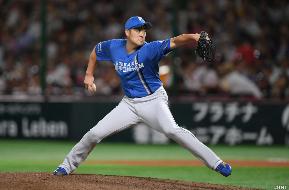 “6回、三番手の齋藤投手”