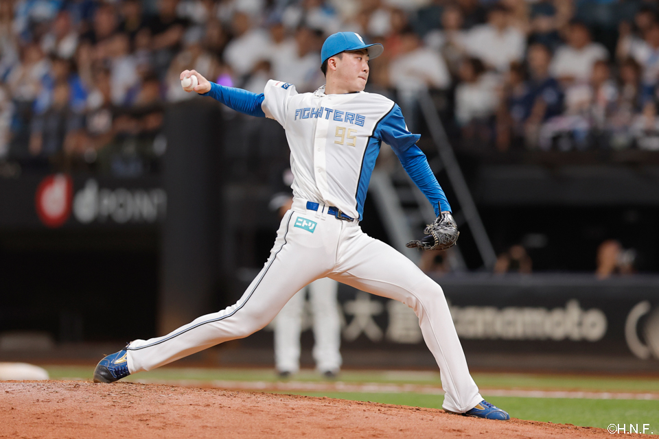 9回、五番手の柳川投手