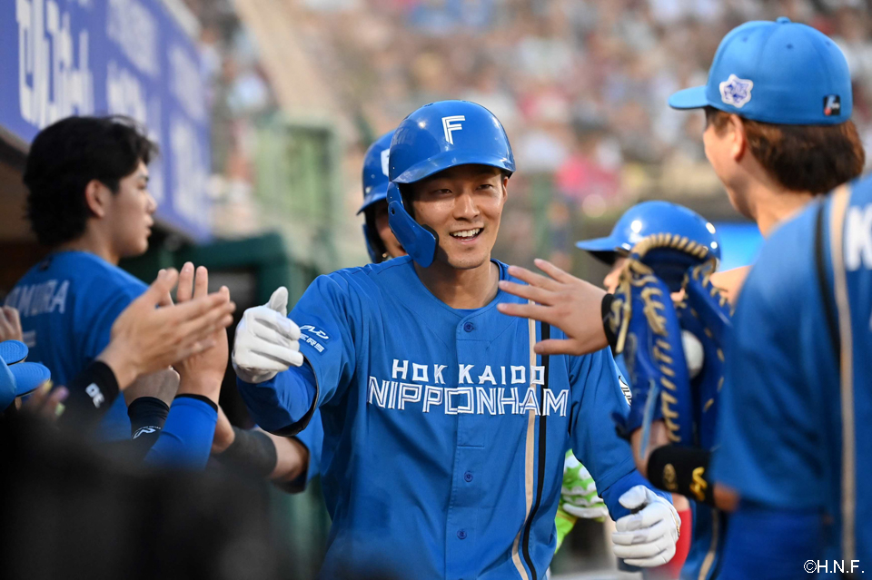 2回表、生還した石井選手