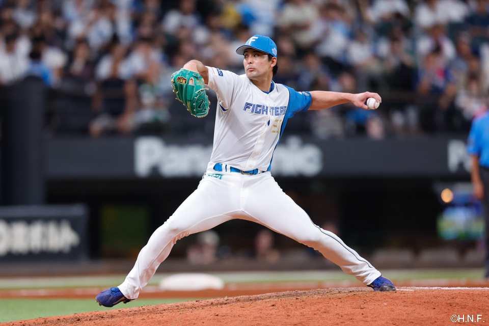 8回、四番手の上原投手