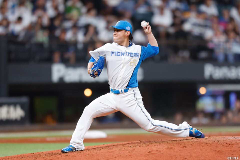 5回、三番手の河野投手