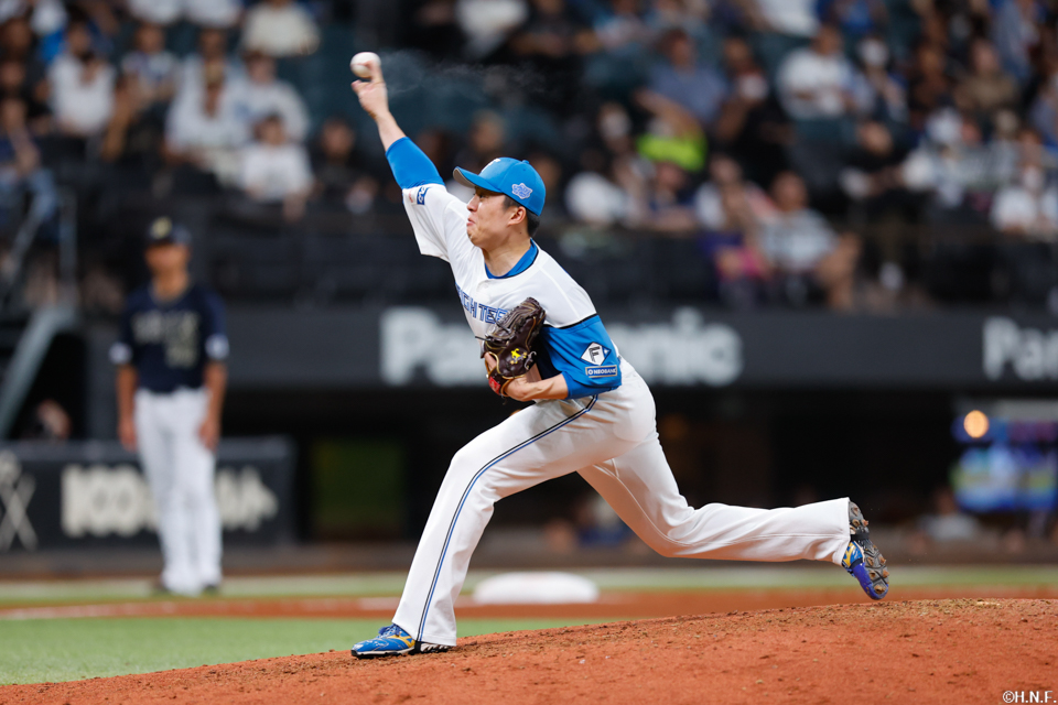 9回、五番手の田中正義投手