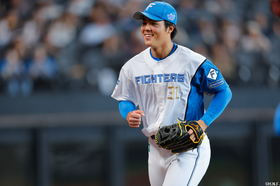 6回表を抑えた柴田投手