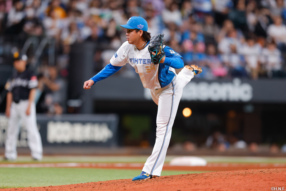 9回、四番手の金村投手