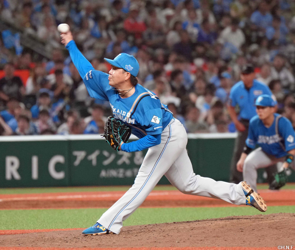 5回、三番手の金村投手