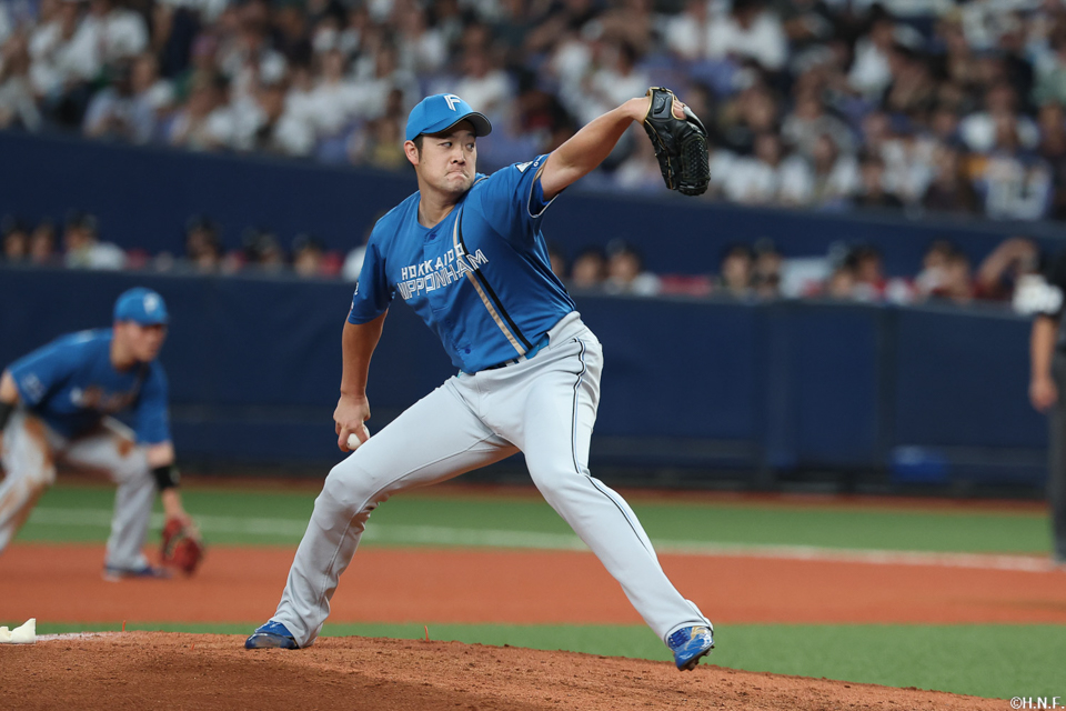 6回、二番手の齋藤投手