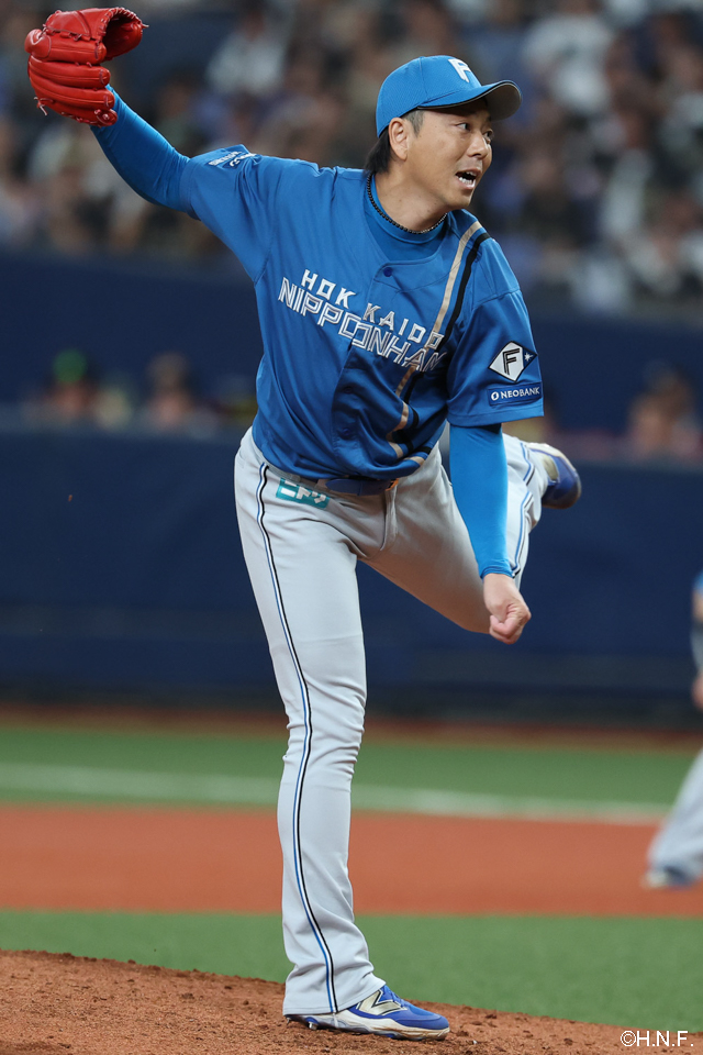 6回、二番手の宮西投手