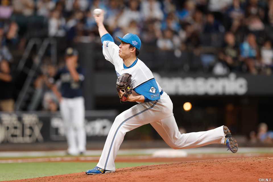 9回、四番手の田中正義投手