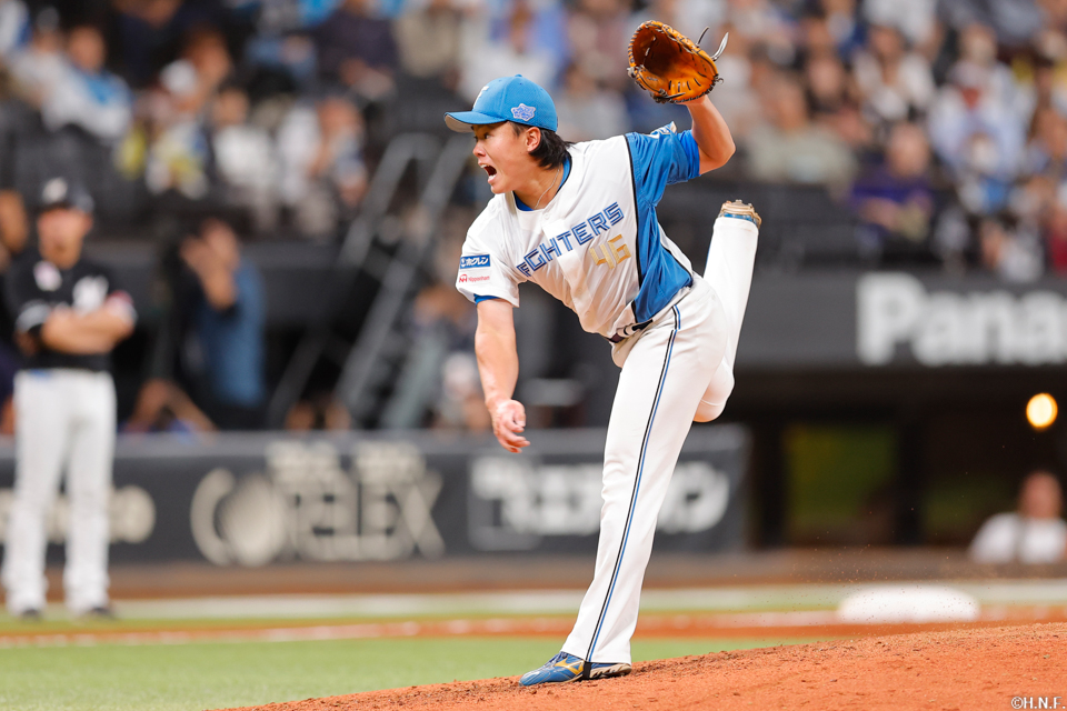 7回、四番手の畔柳投手