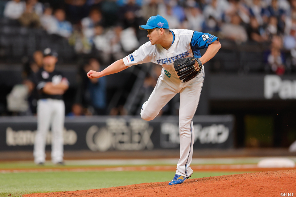 9回、六番手の齋藤投手