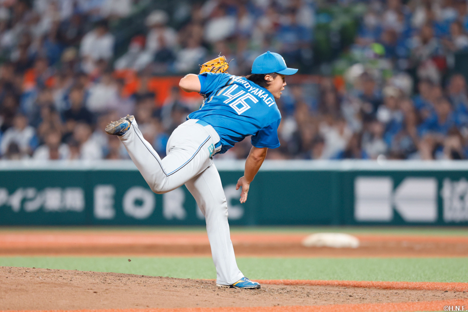 6回、二番手の畔柳投手