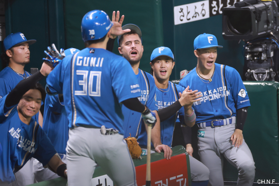 1回表、犠飛を放った郡司選手