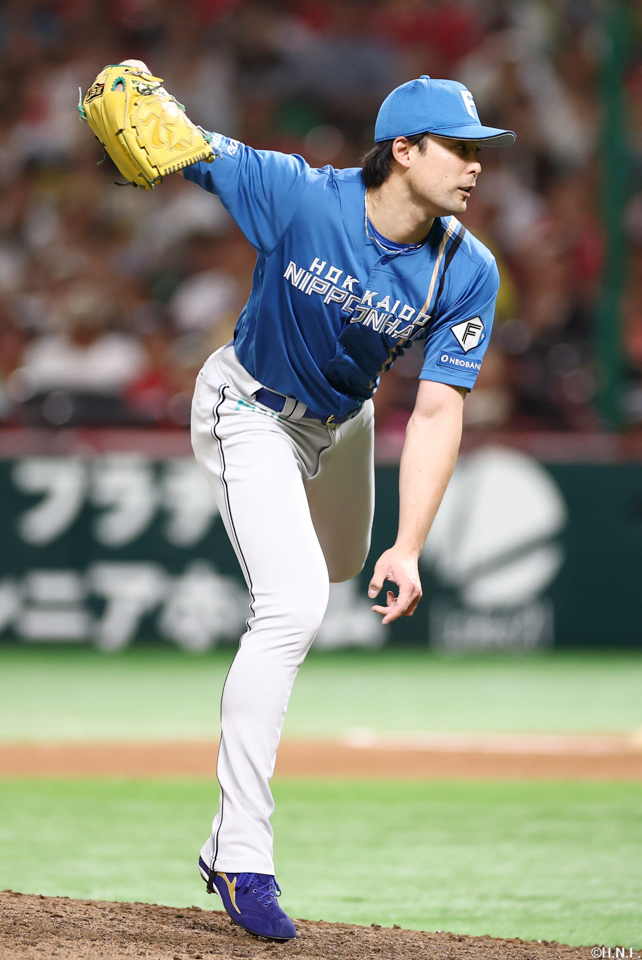 8回、四番手の上原投手