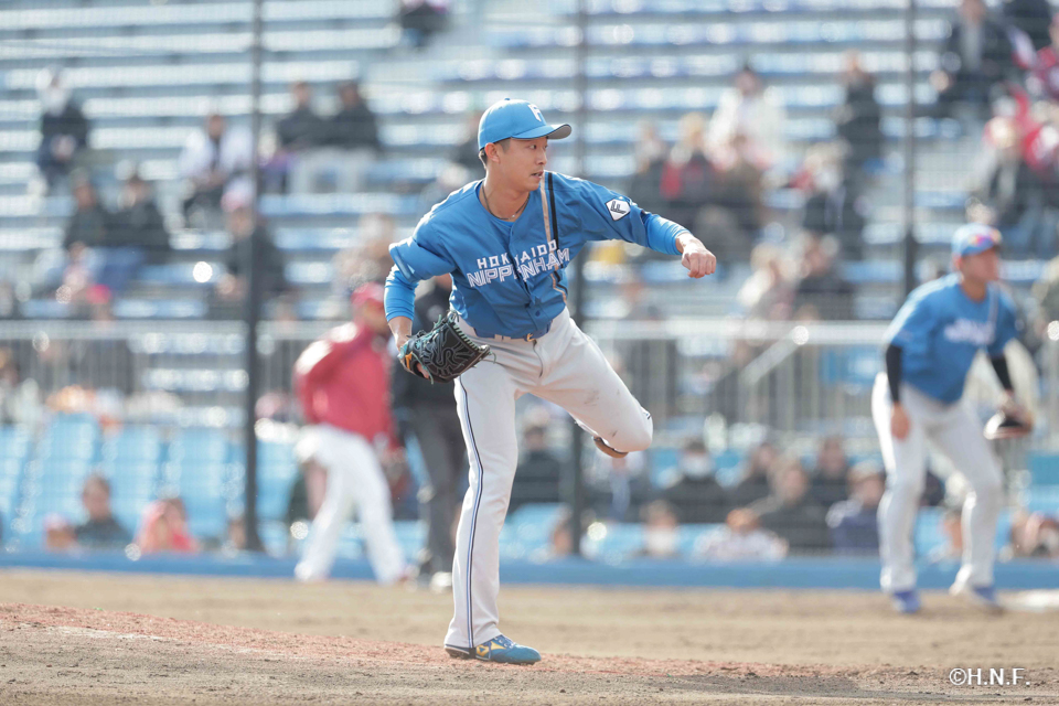 8回、四番手の島本投手