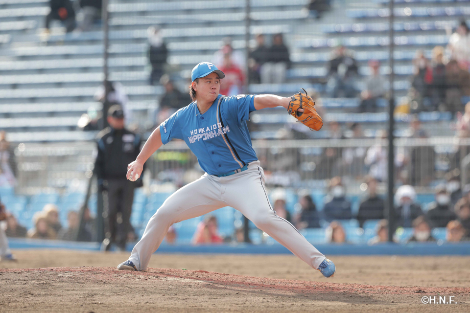 9回、五番手の畔柳投手