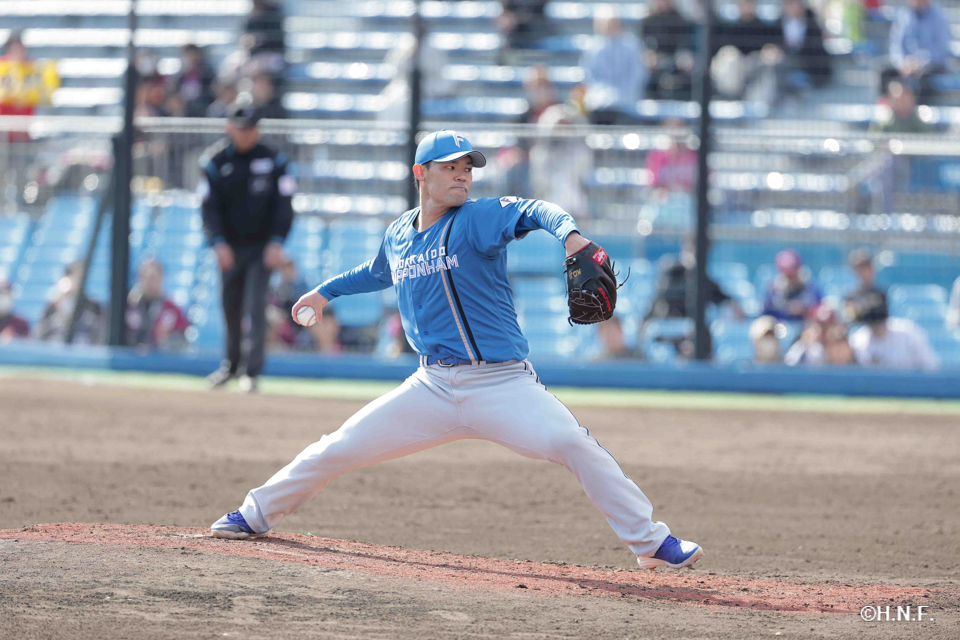 5回、二番手の福谷投手01